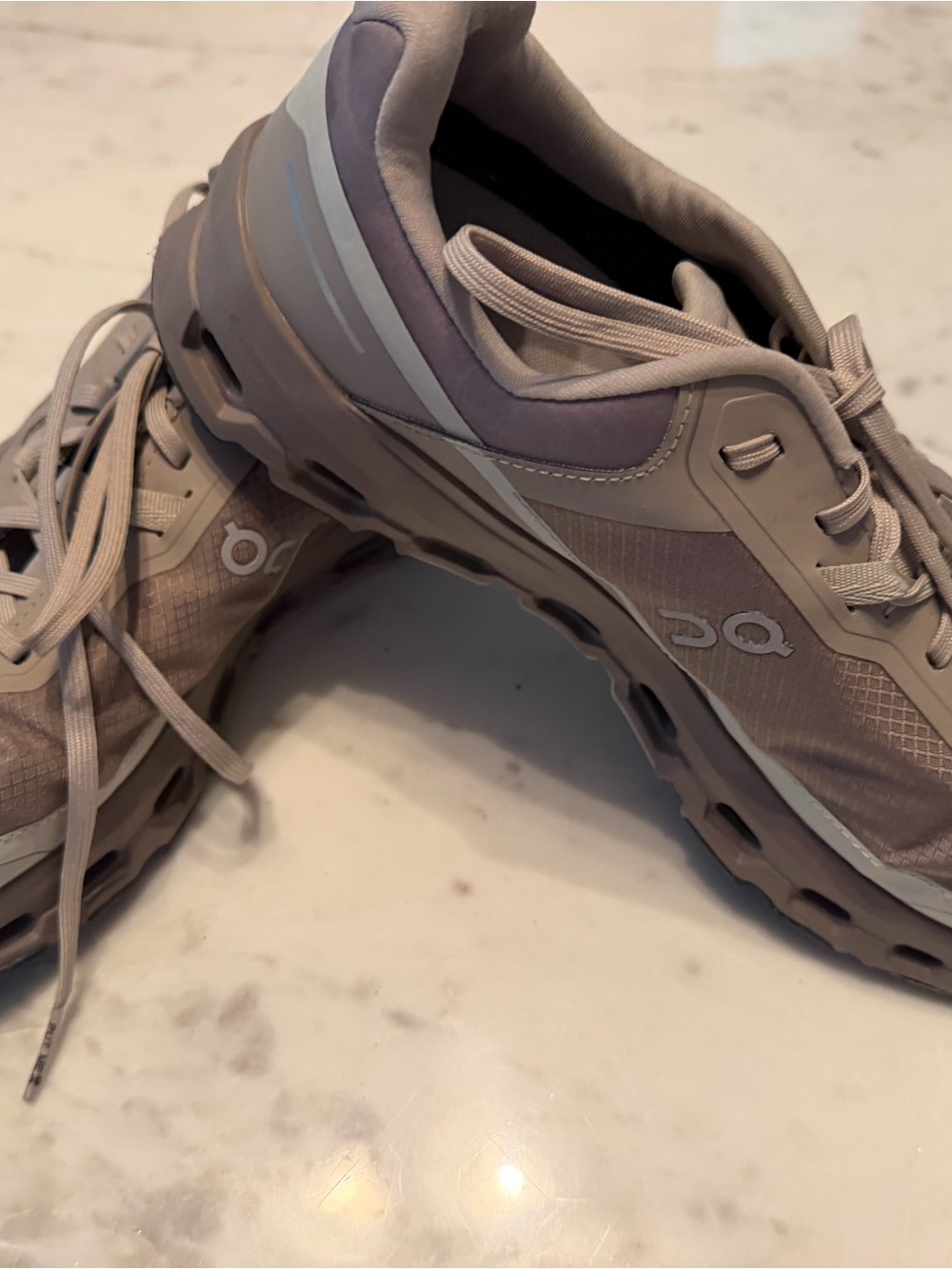 On Running Women's Cloudnova Sneakers in Taupe/lavender size 8.5 waterproof
